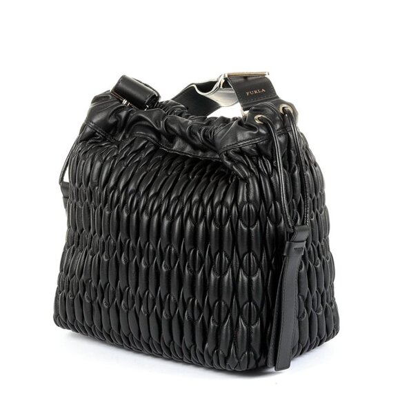 Furla Caos Quilted Leather Bucket Bag - Picture 3 of 7